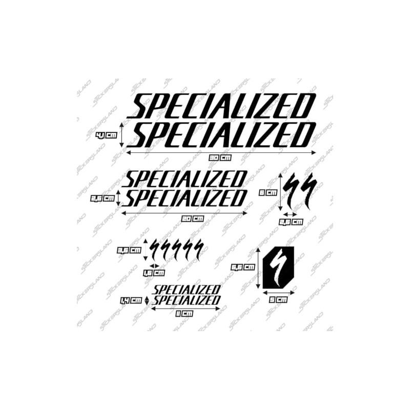 Stickersland® Sticker Set Compatible with Frame MTB Mountain Bike and