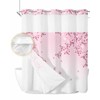 Kryntracorl Spring No Hooks Shower Curtain with Snap in Liner
