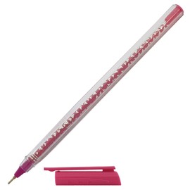 SUPRA Trinity Ballpoint Pens Fine Writing (5 x 0.6mm Long Point BLUE Ball Pens + 1 x ZOFAX Gelo Gel BLACK Pen)