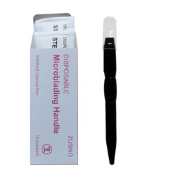 ZUSING Disposable Microblading Pens 17 Pins for Tattooing Eyebrows Microblading Pen Disposable 10 pcs/pack