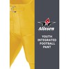 Alleson Athletic Boys' Youth Integrated Football Pant, Gold, XX-Large