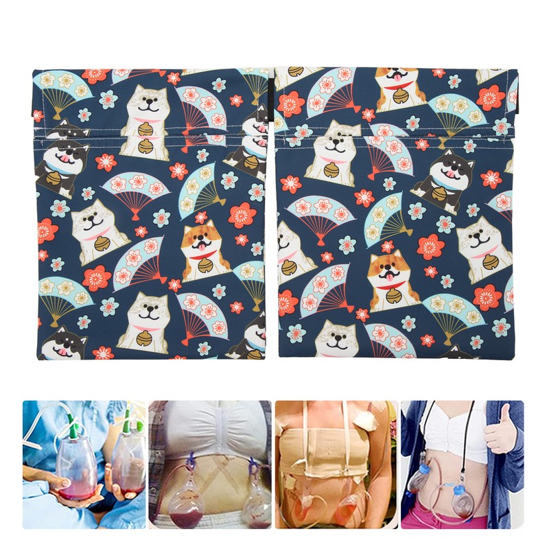 Mastectomy Drain Holder Bag Elastic Strap Length Adjust Breast Surgery