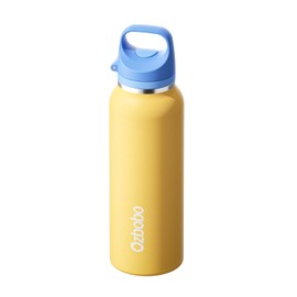 Ozbobo 20 OZ Water bottle with Quick Fill Technology, Double Walled Vacuum Insulated Bottle For Women Man, 100% Leak Proof Locking Lid, Sip & Chug, BPA Free, Holiday Gift for Him Her(Yellow)