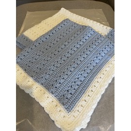 New Hand Crochet Twin Baby Boy Blankets By"KIM'S CROCHET DESIGNS"!