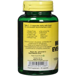 Health Plus High Strength Evening Primrose Oil 1000mg Omega-6 Supplement - 90 Capsules