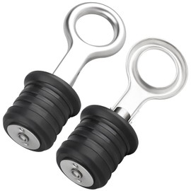 49467 Lawn Roller Drain Plug, Snap-Handle Roller Plug Compatible with Agri-Fab Lawn Roller 45-02163 45-02164, 1-1/4" Stainless Steel Drain Plug Replacement for Agri-Fab Lawn Tractor Attachment, 2 Pcs