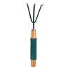 Green Blade 1x Brown Cushion Grip Handle Hand Rake -