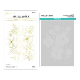 Spellbinders Buttercups Glimmer Hot Foil and Stencil Bundle/BD-0840