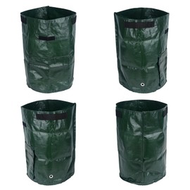 Lychee 4 Pack 10 Gallon Potato Grow Bags PE Portable Premium Breathable Potato Growing Bag for Grow Vegetables Potato Carrot Onion Tomato, 35cm x 45cm