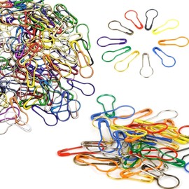 100 Pcs Stitch Markers for Crochet and Knitting, Locking Knitting Markers, Metal Crochet Stitch Markers, Knitting Pins, Sewing Clips and Crochet Accessories with Blunt Sewing Needles