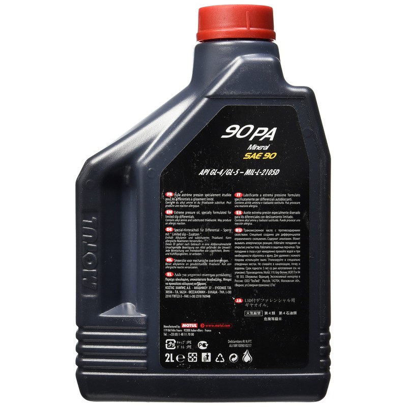 Motul 100122 90PA Limited Slip Differential Oil, 2 L