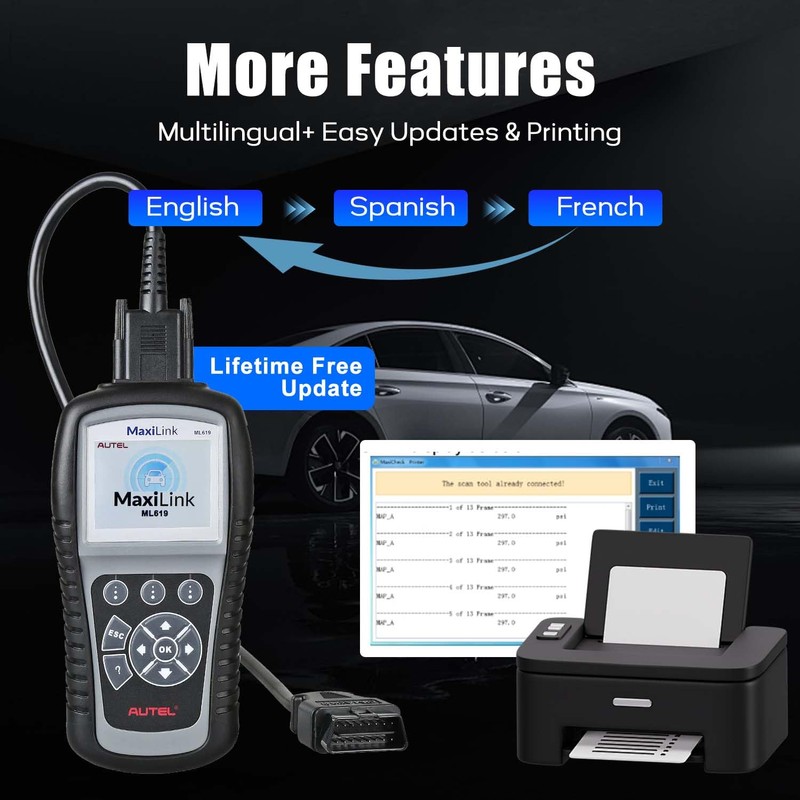 Autel MaxiLink ML619 OBD II Scanner - Same as AL619,