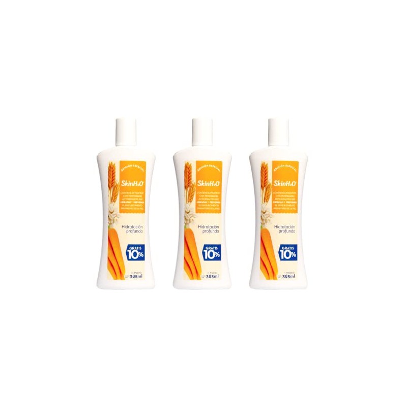 3 Pack Crema Corporal - SkinH2O - Hidratación Profunda 350ml