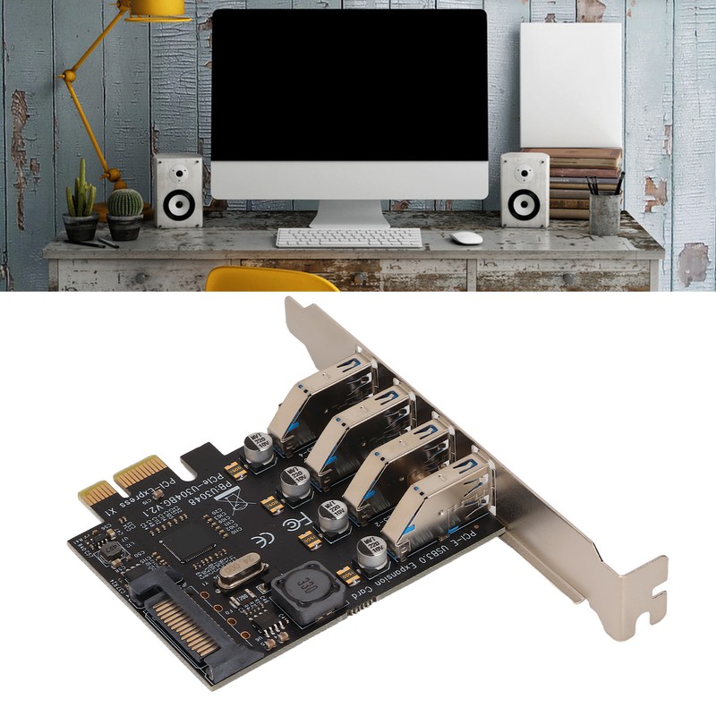 PCI E to USB 3.0 Expansion Card 5GB Transmission 4