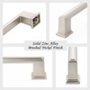ASKANO 5 Inch Hole Centers, Brushed Nickel Stepped Kitchen Cabinet