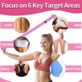 CEILIWEN Fitness Bands [Set of 3], Resistance Bands Long with 3 Resistance Levels, Resistance Bands Long Set Fitness Band for Women/Men, Strength Training, Yoga, Pilate, Fitness