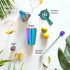 Beautify Cocktail Shaker Set, Iridescent 4pc Set with 550ml Manhattan