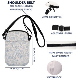 Fairy Tale Princess Gift Princess Cinderella Crossbody Bag For Friend Sister Glass Slipper Gift (This is Love CB)