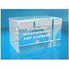 ELUNO 3D Glass Cuboid | Motivational Saying | Giving Up