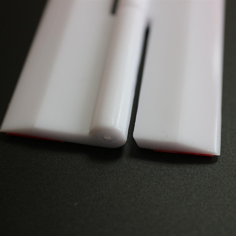 4 x 200mm White Acrylic Hinges. No glue required, Self