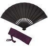 Ogata TS-B Takenomon Iron Fan, 8 Inches, Black