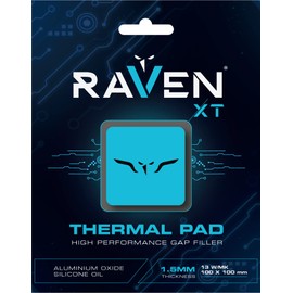 RAVEN XT - Thermal Pad 13 W/MK - 100 x 100 x 1.5 mm para GPU, SSD Y RAM - Amohadilla Termica - 1.5mm