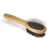 Mikki Bamboo Combi Brush, for Grooming Dog, Cat, Puppy with