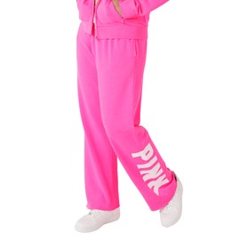 Victoria's Secret Women's Pink Logo Heritage Sweatpants, Atomic Pink Sans, M