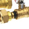 Ball Valve SENRISE Lever Valve Brass Equal Diameter Compression Shut