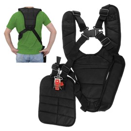 Anpongta Trimmer Harness Strap, Comfort Padded Belt Double Shoulder Strap for Stihl Husqvarna Echo String Trimmers Brushcutters Strimmers Weed Eater Harness Weed Wacker Harness