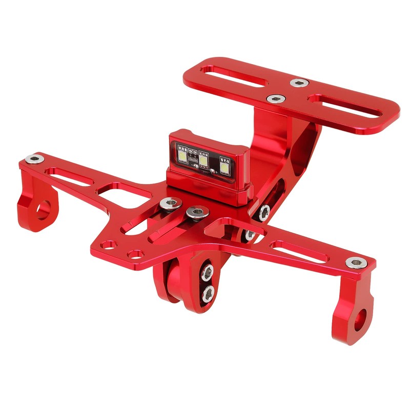 Windance Motorcycle License Plate Bracket,Universal Adjustable Fender Eliminator Kit, CNC