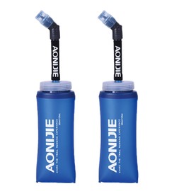 JEELAD BPA-Free Leak-Proof TPU Soft Running Water Bottles for Hydration Pack Vest - Ideal for Running Hiking Cycling