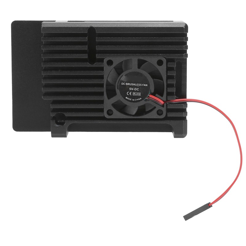 Single Fan Heat Sink CNC Protective Cover for Raspberry Pi