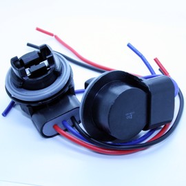 LED-Mafia 2 x 3157 T20 Lamp Socket Halogen Lamp Socket Plug Cable Socket 12 Volt