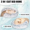 Cat Bed, Cat Sleeping Bag for Indoor Cats,Calming Cat Nest,