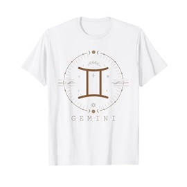 Astrological Stars Celestial Zodiac Sign Aesthetic Gemini T-Shirt