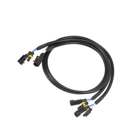 Motoforti 2 Pcs HID Bulb Wire Extender Extension Cable for HID Bulbs to Ballast, Universal for Car Truck Durable Plastic Black Long-lasting