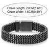 Masculine and Sturdy Mens Steel Oxidized Old Metal Wide Franco