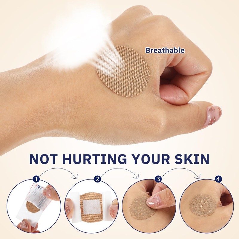 50pcs Breathable Elastic Fabric Wound Care for Wounds Medical Tape