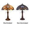 Chloe Lighting Monroe Victorian Tiffany-Style Dark Bronze 2 Light Table