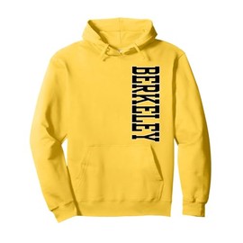 Berkeley Large Vertical Text Classic Pullover Hoodie