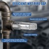 JAMHEXOU 6-Piece NPT Pipe Tap Set, 1", 3/4", 1/2", 3/8",