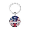 VE Day 80th Anniversary 2025 - Commemorative Keyring, Souvenir, 8th