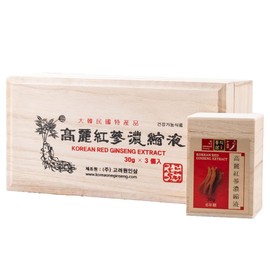 3 x Korean Red Ginseng Concentrate 1.1 oz (30 g) Red Ginseng Extract, Ginseng Supplement, Concentrated Extract, Saponin