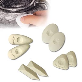 Magicdo Cube Erasers for Kids and Artists Pencils Eraser,Engineering Paper Art Drawing Erasers with Grip Erasers for School - 8 PCS