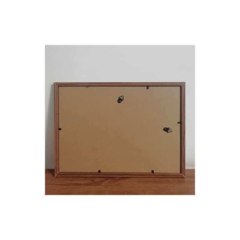 Picasso Cat Drawing Framed Poster aoipro (Wood Grain Frame)