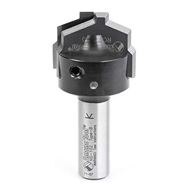 Amana Tool RC-2483 CNC Insert Nova System Traditional Plunge Form for MDF and Wood Cabinet Doors 1-3/8 D x 25/64 CH x 1/2 Inch SHK Router Bit