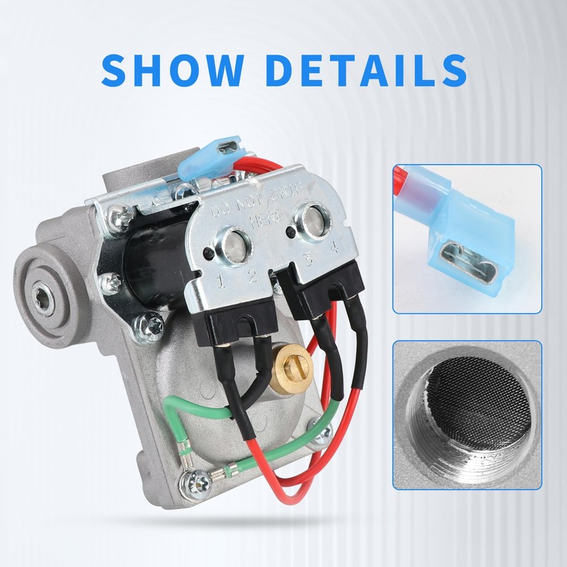 Dokili 93844 RV Water Heater Solenoid Gas Valve Compatible with
