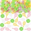 100PCS Tennis Confetti Pink Green White Tennis Ball Table Confetti