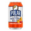 Polar Seltzer Water Cranberry Clementine, 12 fl oz cans, 18